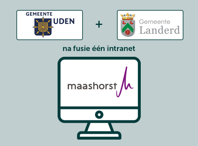 Gemeente Uden en gemeente Landerd na fusie één intranet Maashorst